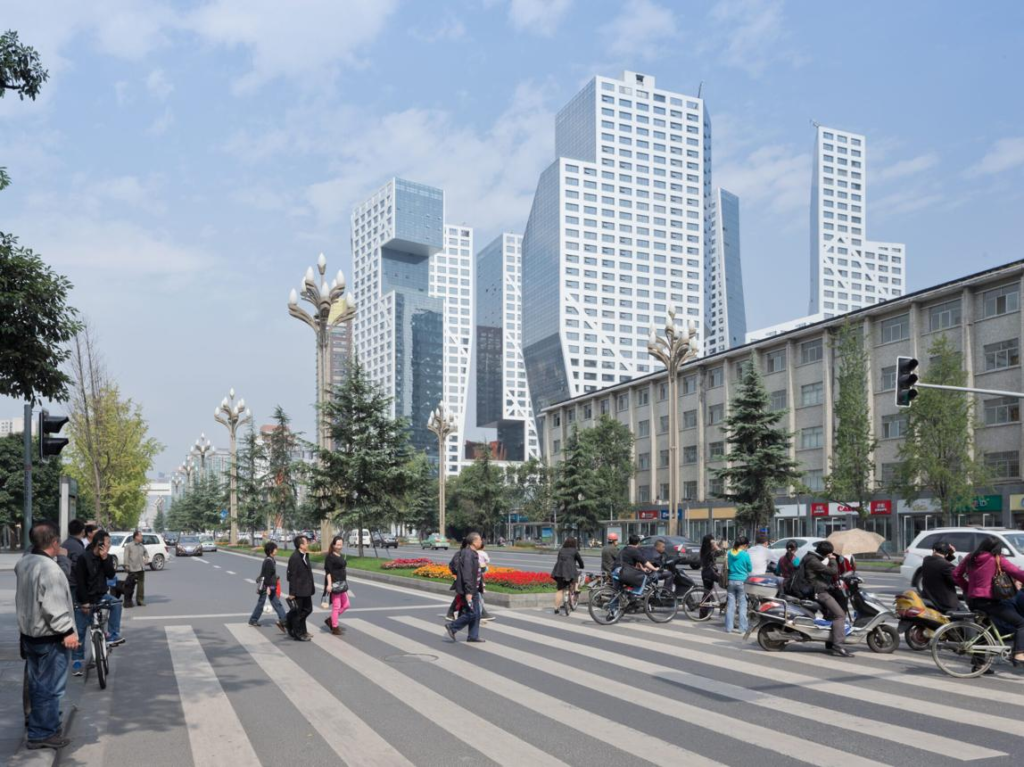 Urban streets Chengdu China
