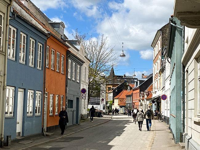Latin Quarter streets Aarhus Denmark