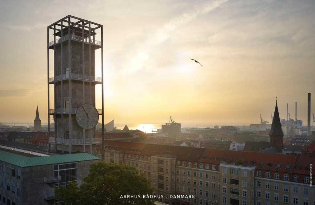 Aarhus Denmark skyline City Hall