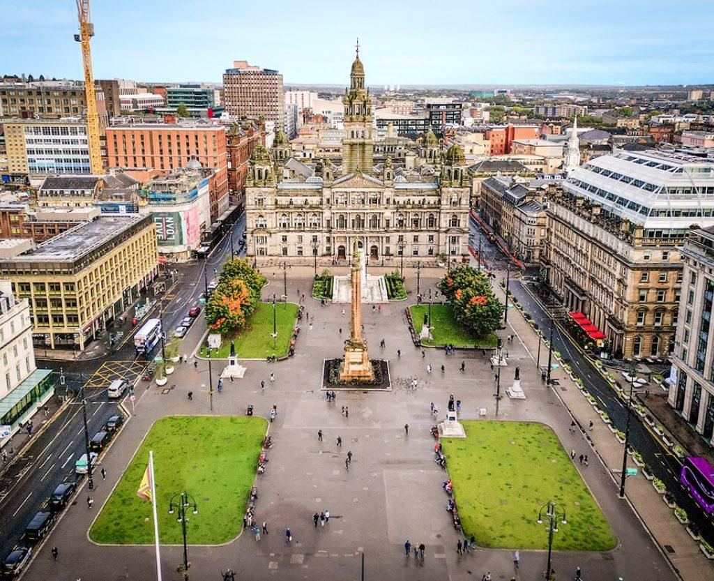 George Square central Glasgow UK