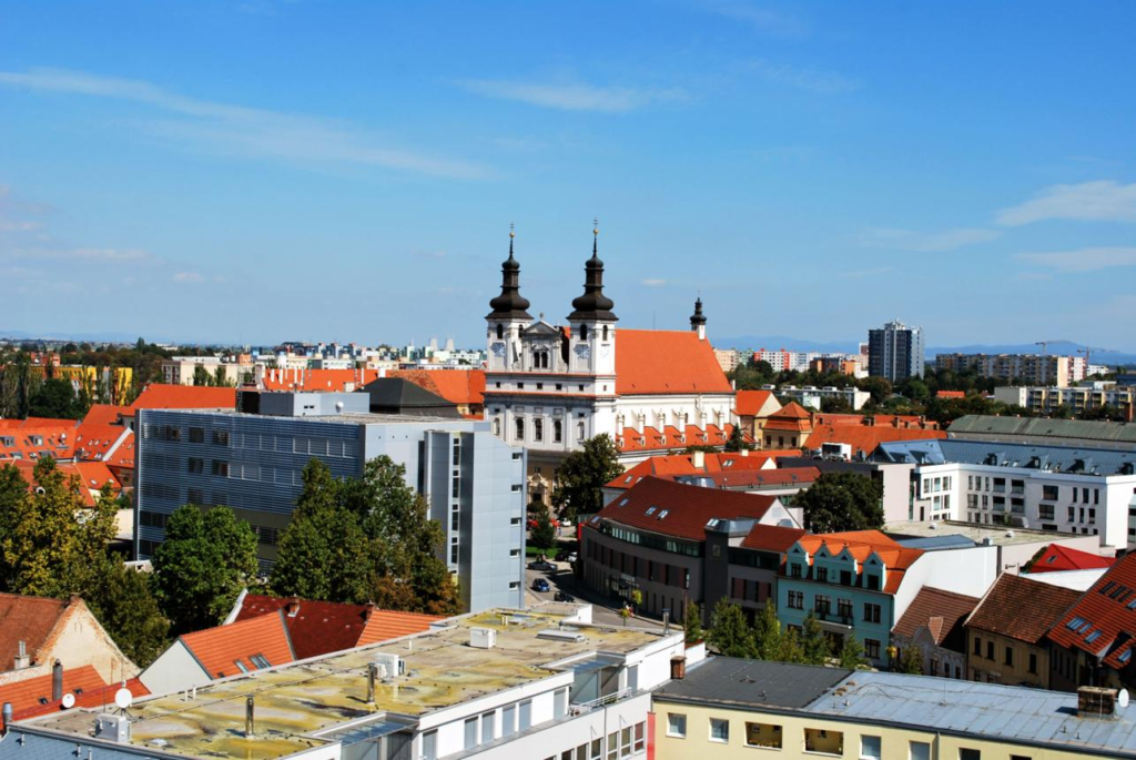 Trnava Slovakia skyline St John the Baptist Cathedral