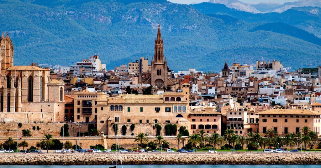 Palma Spain skyline Palma Cathedral