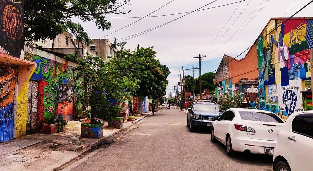 Urban streets neighborhoods Kingston Jamaica