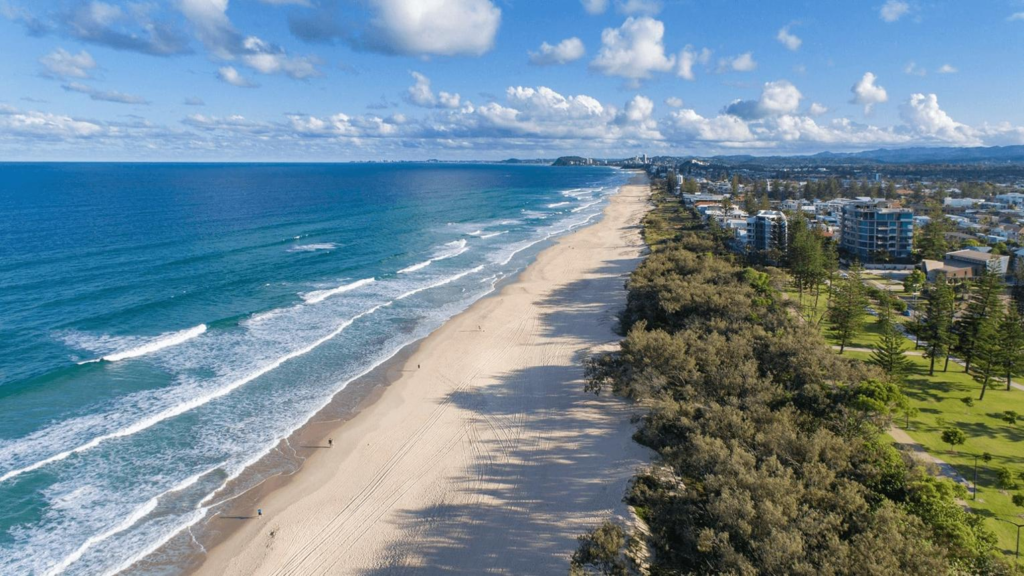 Gold Coast beachfront coastal environment Australia