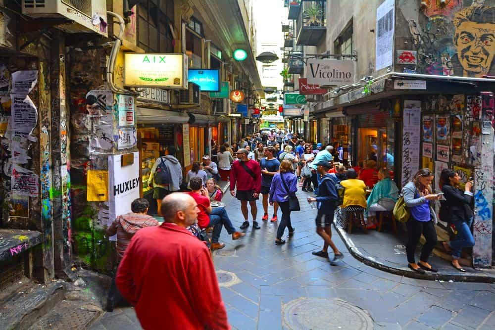 Melbourne laneways streets city centre