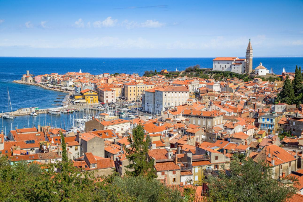 Koper Slovenia old town coastline