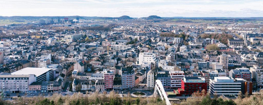 Esch-sur-Alzette Luxembourg city skyline