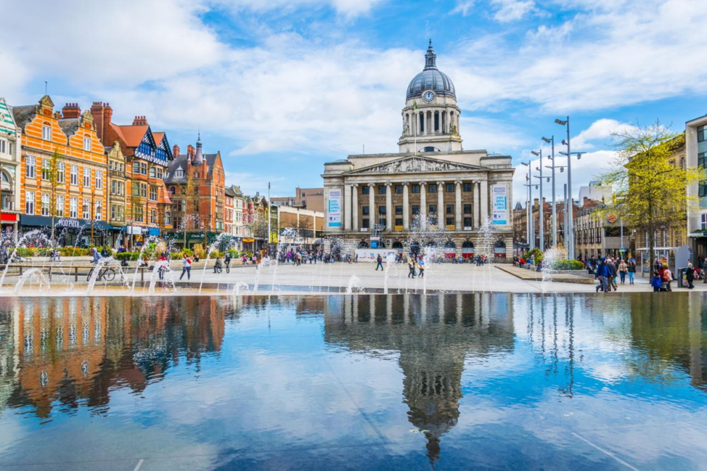 Old Market Square Nottingham city centre