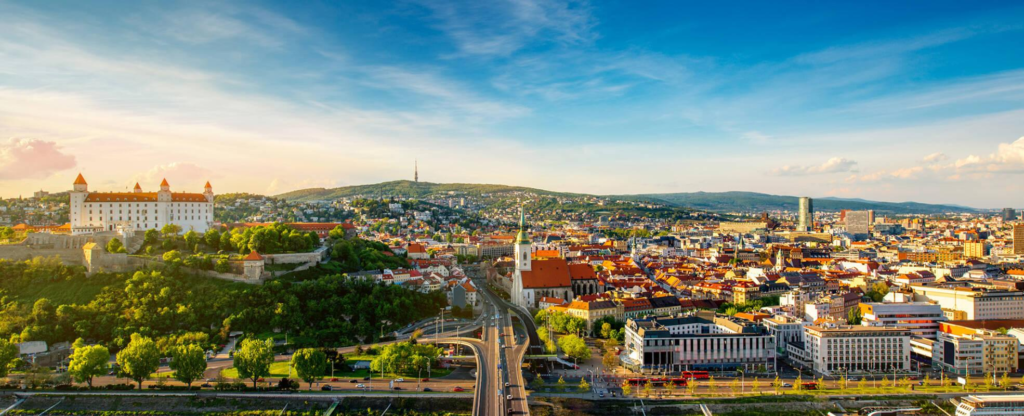 Bratislava Slovakia skyline Bratislava Castle