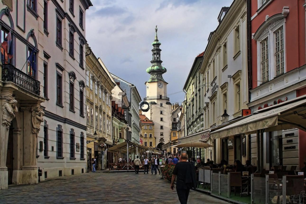 Bratislava Old Town streets Slovakia