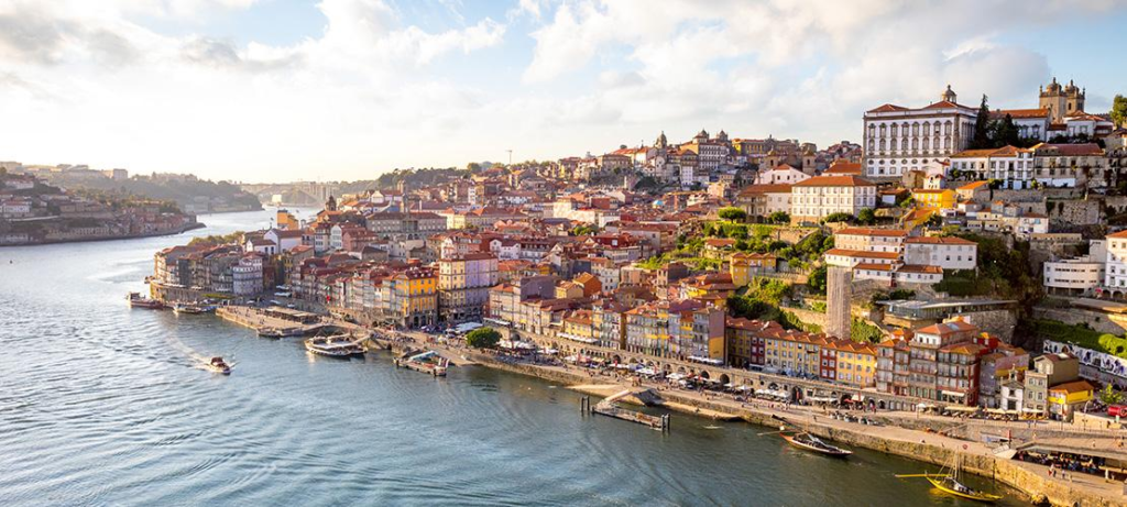 Porto Portugal skyline Douro River