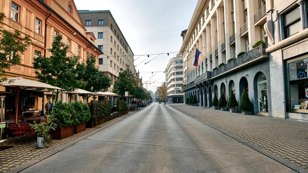 Olomouc Czech Republic streets and pedestrian areas