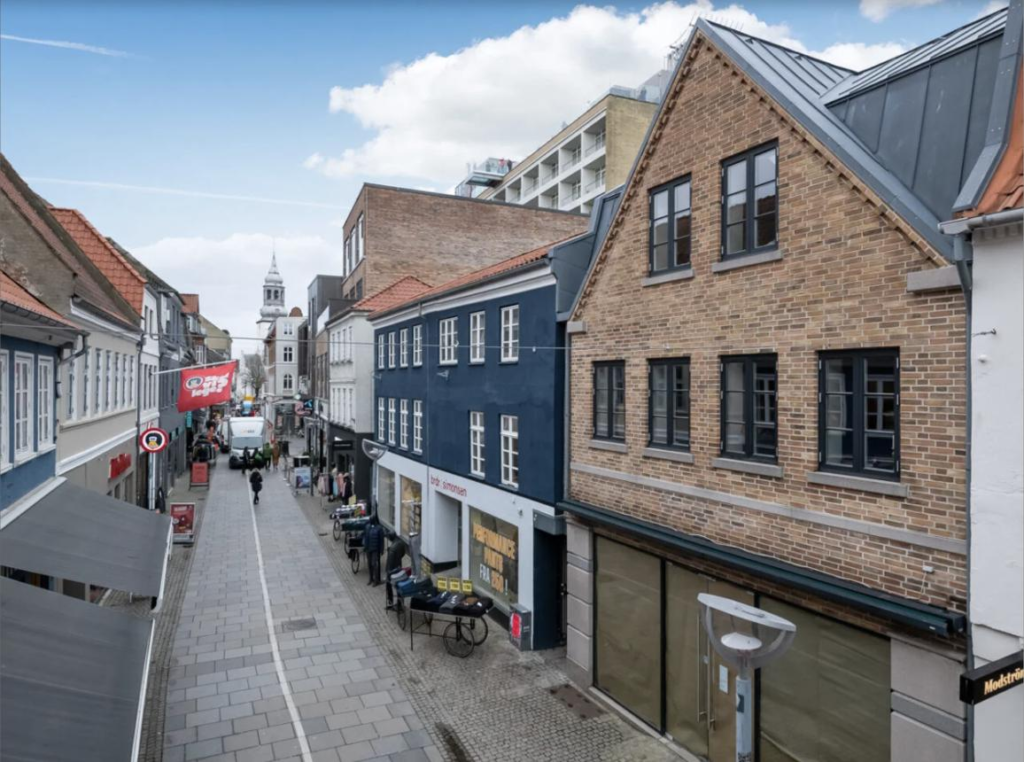 Aalborg city centre streets Denmark