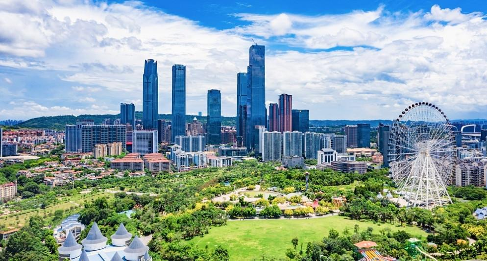 Nanning city skyline China