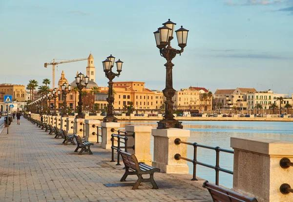 Bari waterfront promenade Italy