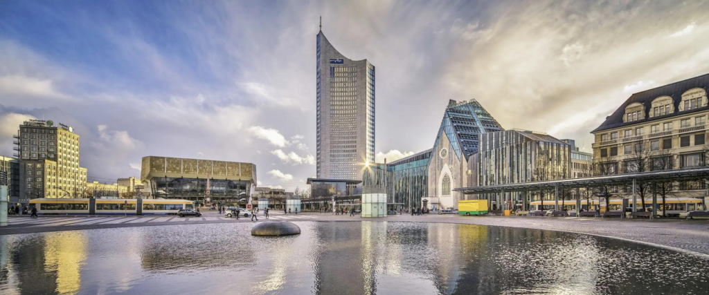Leipzig city centre Germany