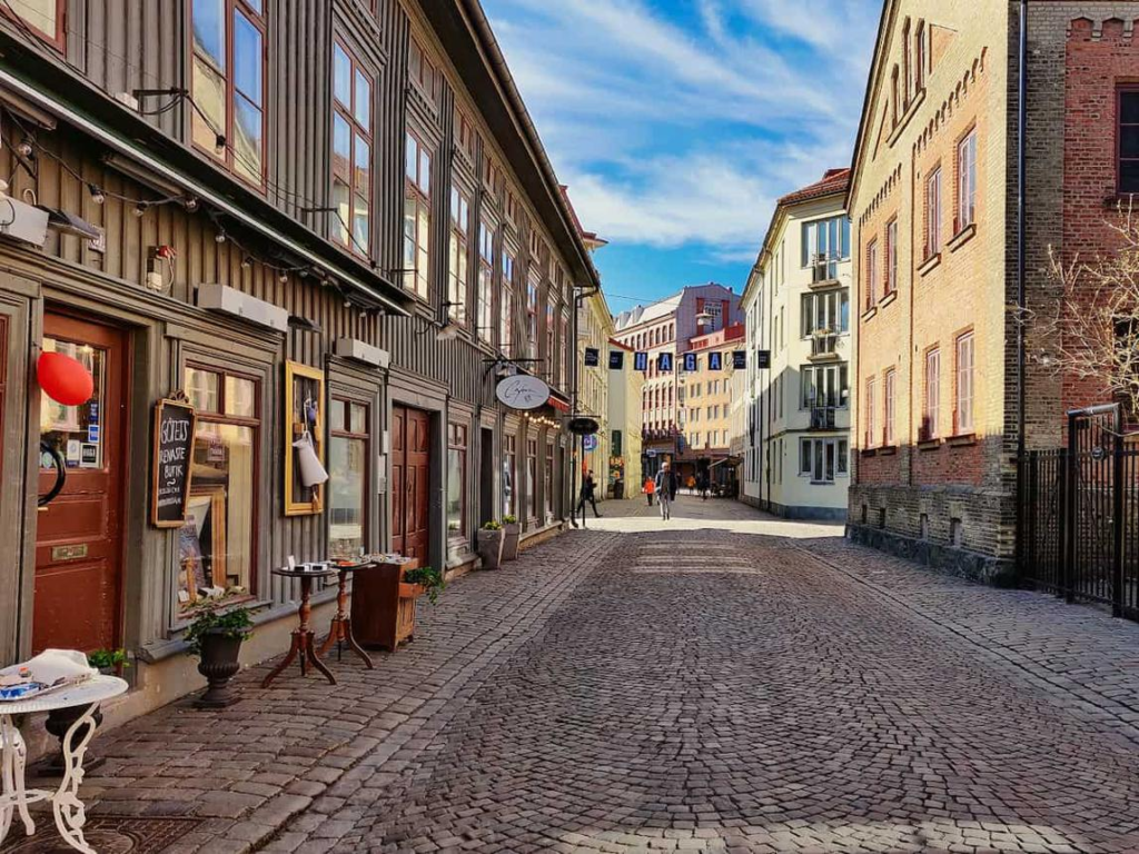 Historic streets and landmarks Gothenburg