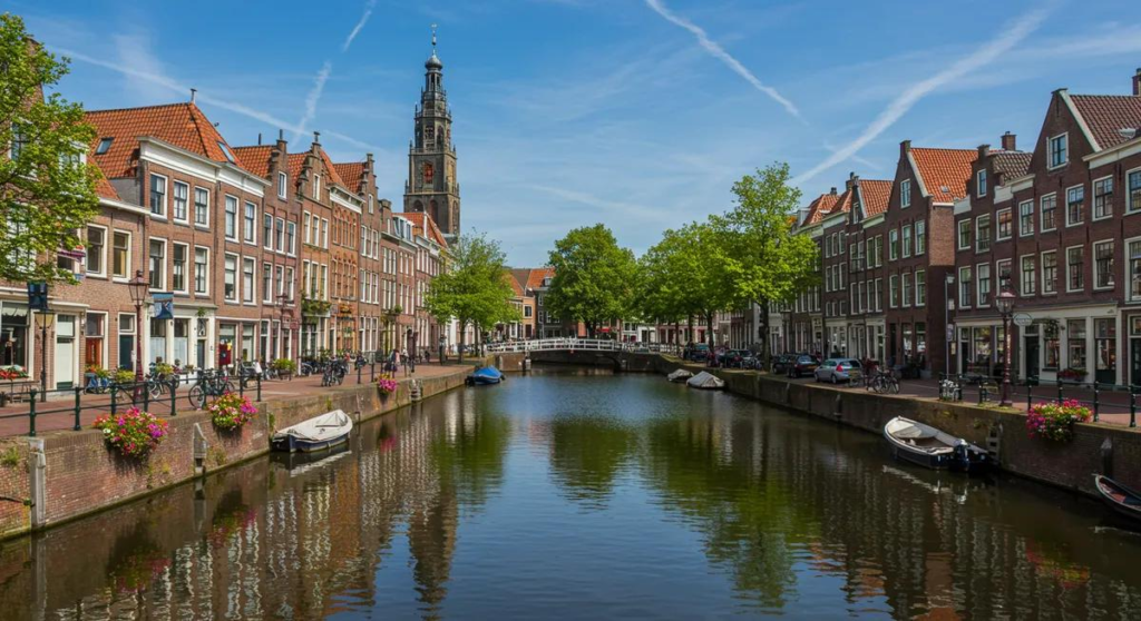 Leeuwarden canals Netherlands
