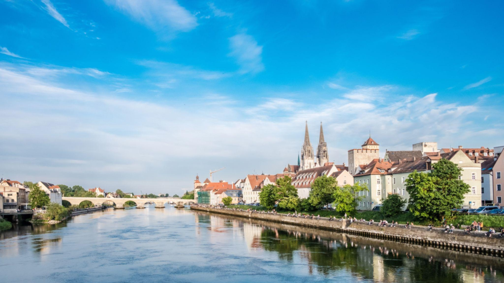 Danube River Regensburg Germany
