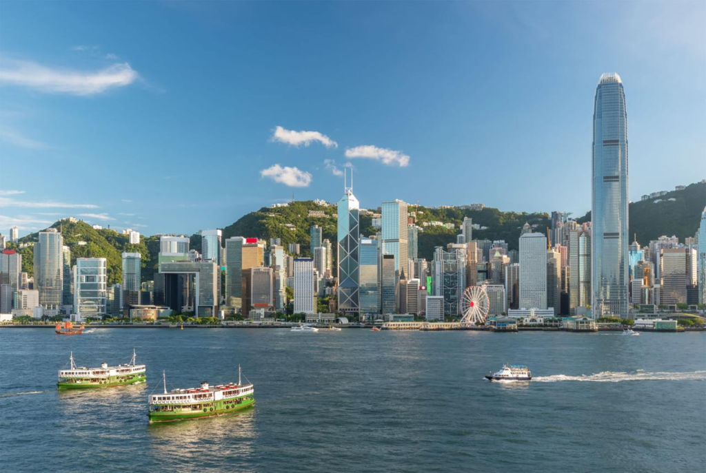 Victoria Harbour Hong Kong skyline