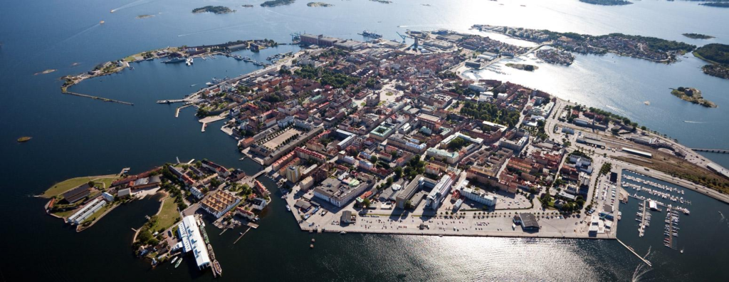 Karlskrona cityscape Sweden