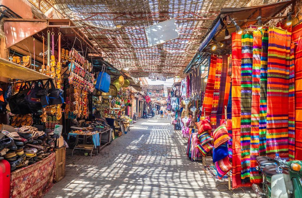 Fes traditional souk Morocco