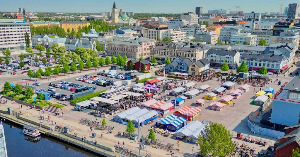 Oulu Market Square Finland