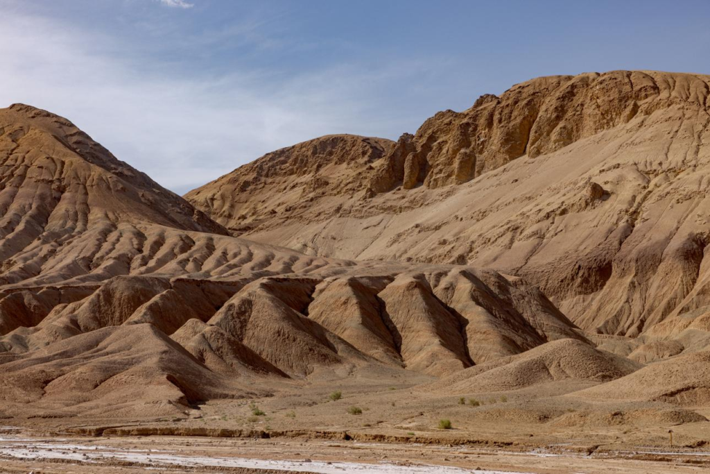 Desert landscape near Semnan in Iran with open terrain.