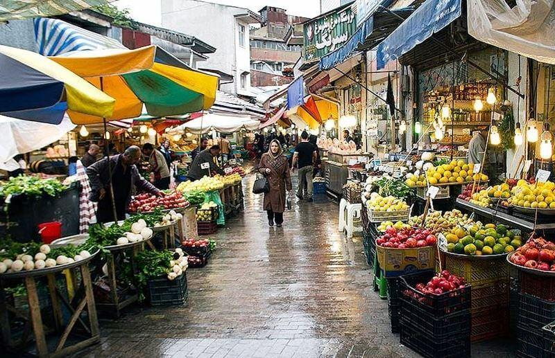 Rasht traditional market Iran