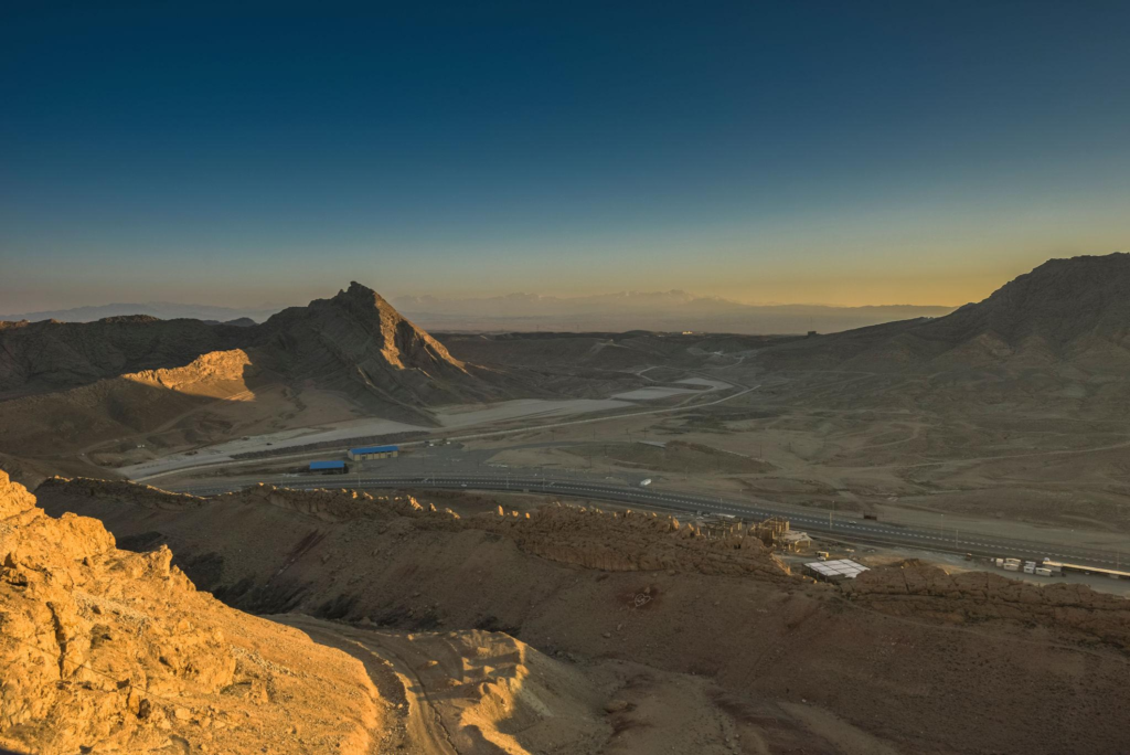 Desert landscape near Qom Iran