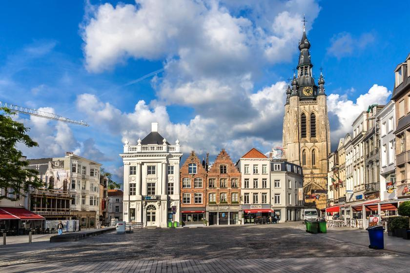 Kortrijk historic city centre Belgium