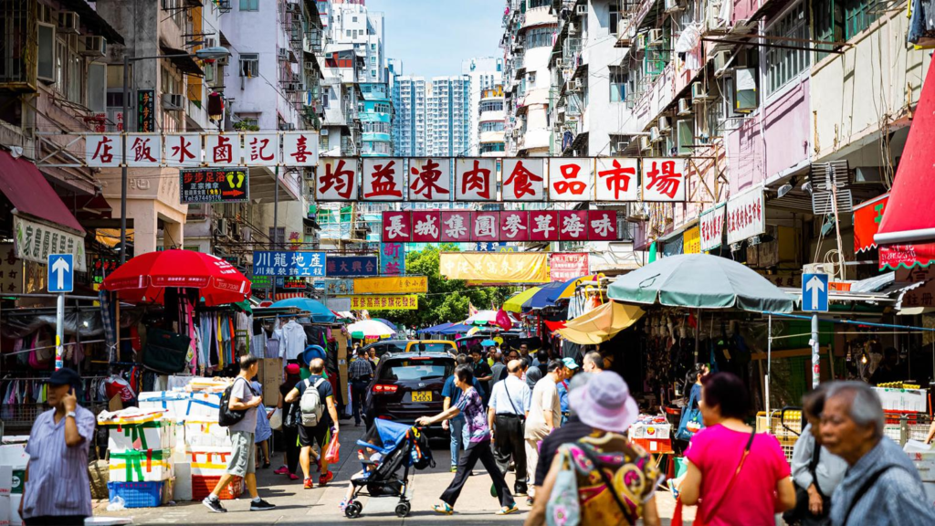 Cheung Sha Wan market Hong Kong