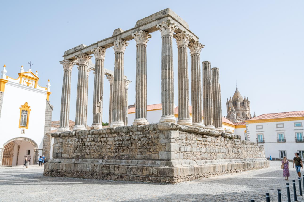 Roman Temple of Evora Portugal