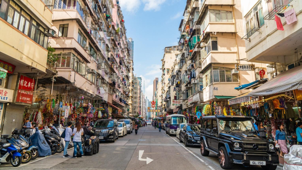 Sham Shui Po streets Hong Kong