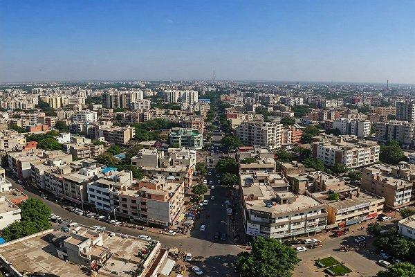 Faridabad city landscape India