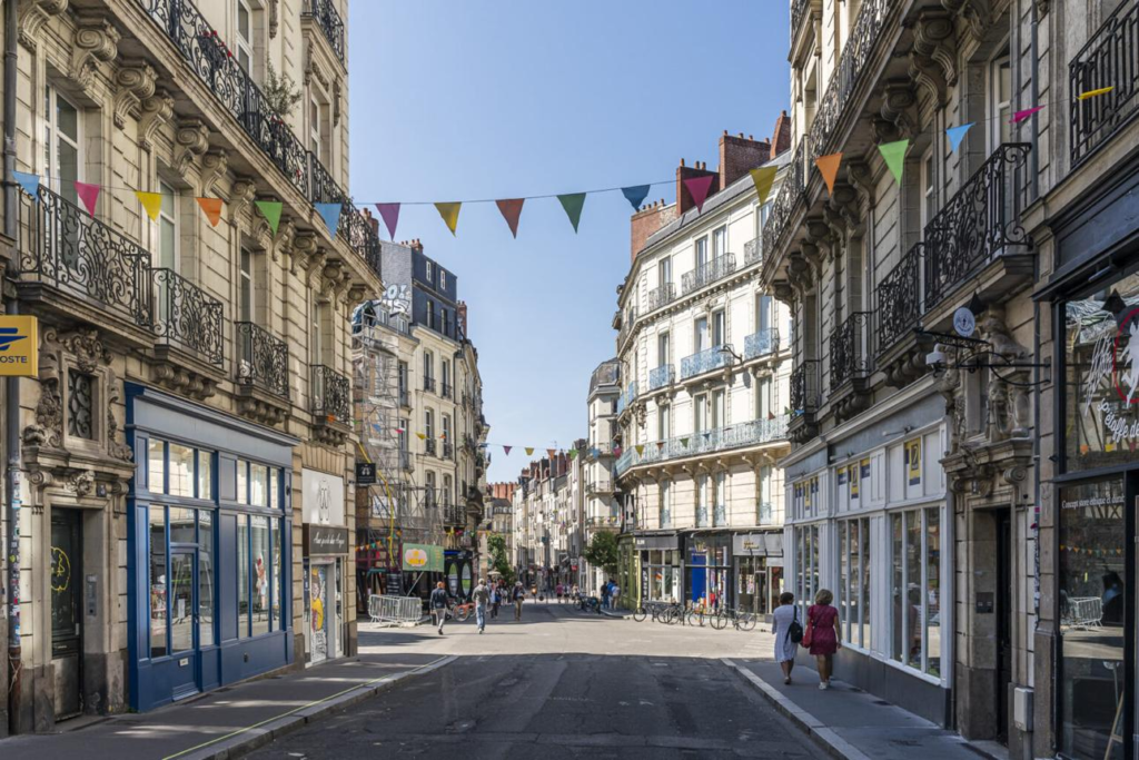 Nantes historic centre France