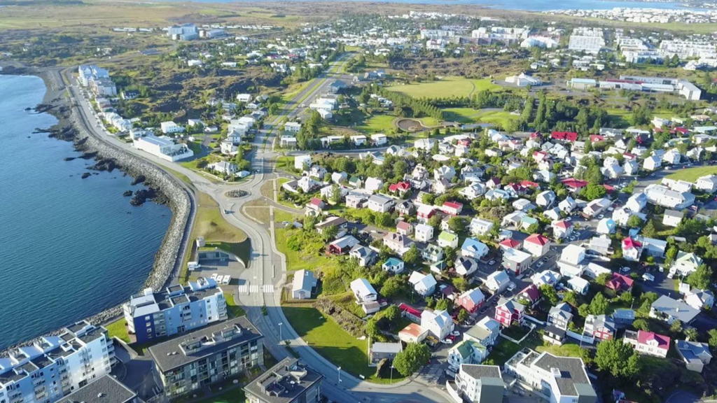 Hafnarfjordur coastline Iceland