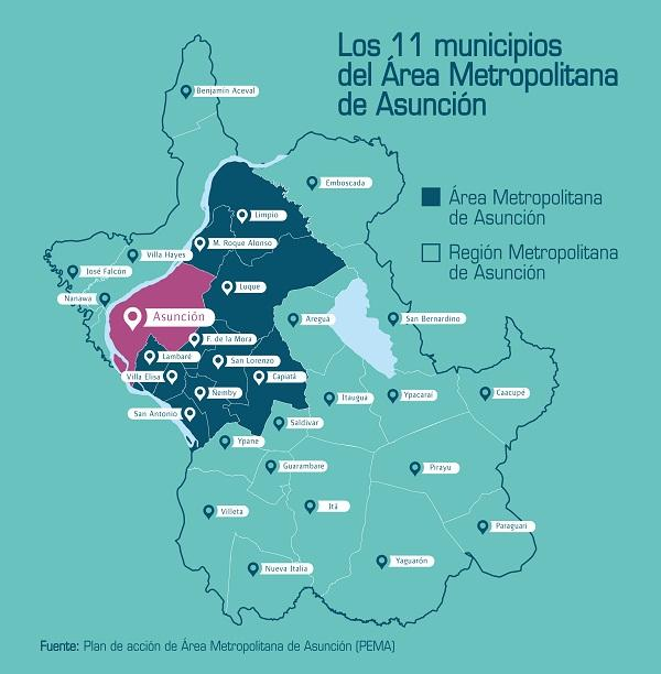 Greater Asuncion Paraguay metropolitan area