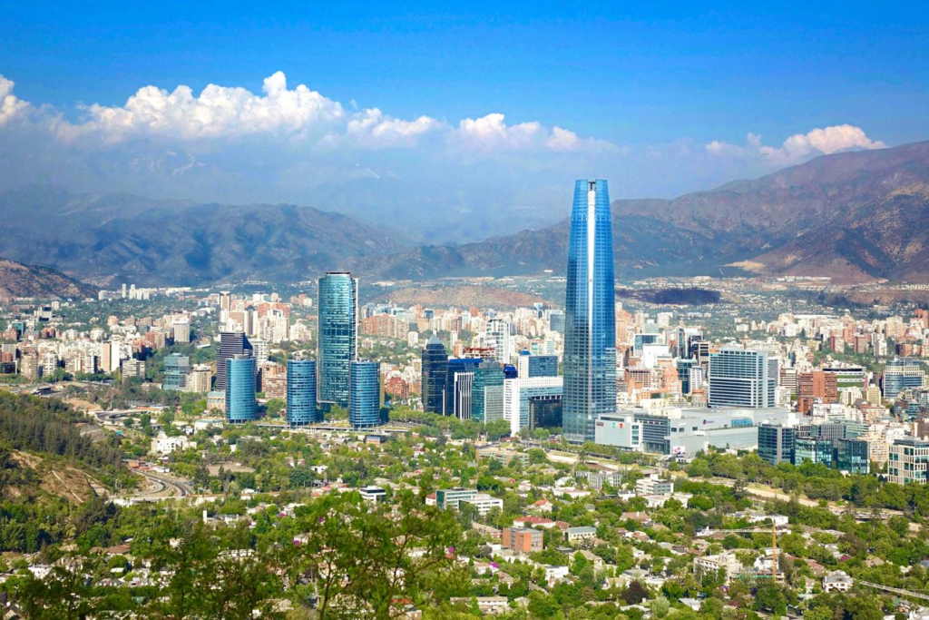 Santiago city skyline