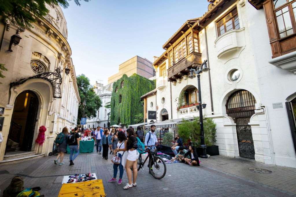 Santiago city streets culture