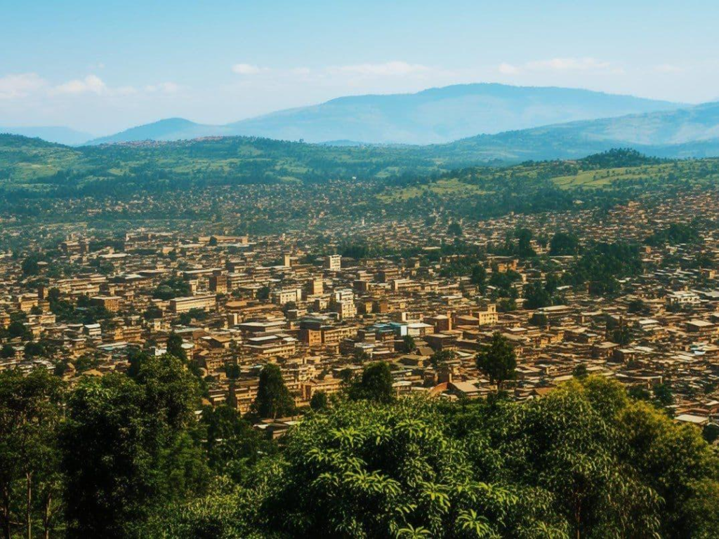 Butare Rwanda city view
