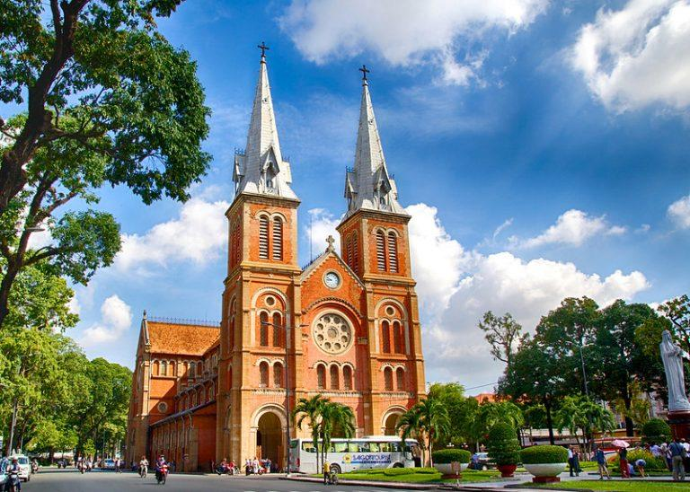 Notre-Dame Cathedral Basilica in central Ho Chi Minh City.