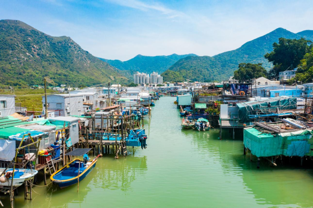 Traditional stilt houses in Tai O, Lantau Island