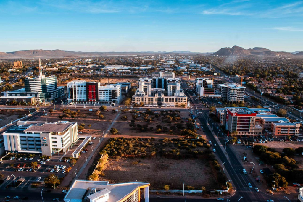 Modern skyline of Gaborone, Botswana