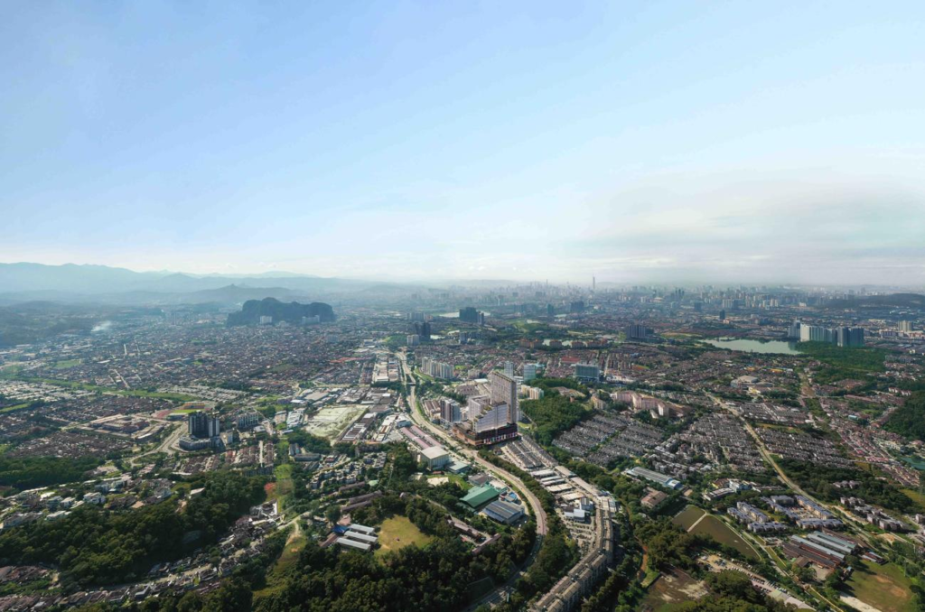 Urban landscape of Selayang in Selangor, Malaysia.