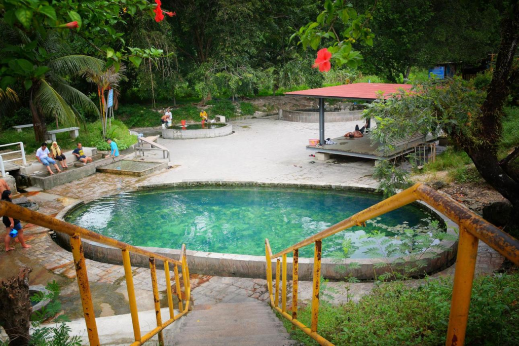 Natural hot spring area in Selayang, Selangor, Malaysia.