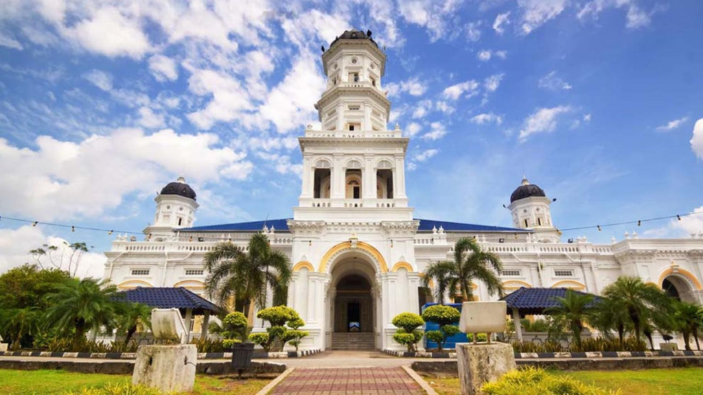 Sultan Abu Bakar State Mosque in Johor Bahru, Malaysia.
