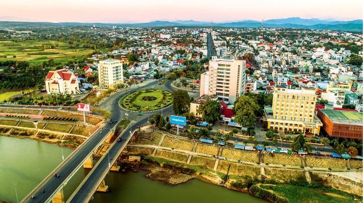View of Kon Tum city in Vietnam's Central Highlands.