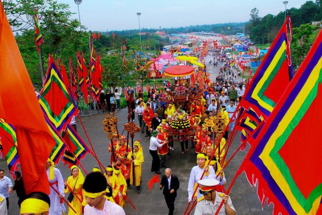 Traditional festival celebration in Viet Tri, Vietnam.