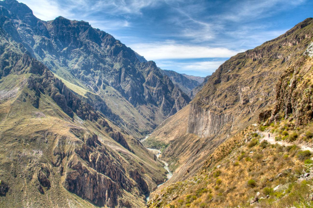 Colca Canyon landscape near Arequipa, Peru.